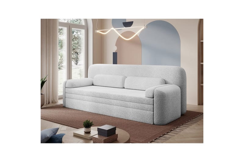 Sofa Eltap Elioss 236x89x87 cm - Royal 01, Hvid - Møbler - Sofaer - Sovesofaer
