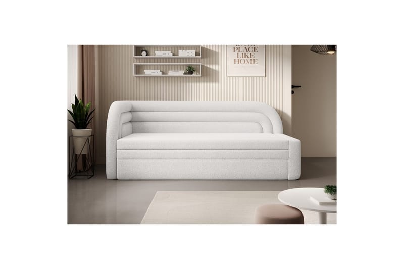 Sofa Eltap Fabillo 223x86x80 cm - Royal 01, Hvid, Venstre - Møbler - Sofaer - Sovesofaer