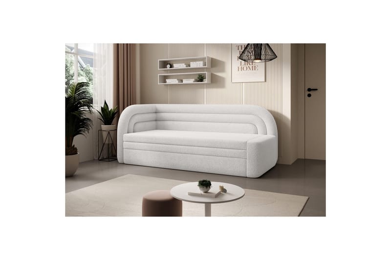 Sofa Eltap Fabillo 223x86x80 cm - Royal 01, Hvid, Venstre - Møbler - Sofaer - Sovesofaer