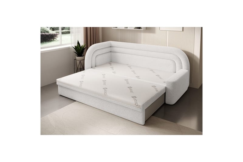 Sofa Eltap Fabillo 223x86x80 cm - Royal 01, Hvid, Venstre - Møbler - Sofaer - Sovesofaer