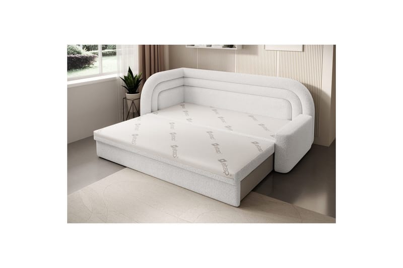 Sofa Eltap Fabillo 223x86x80 cm - Royal 01, Hvid, Venstre - Møbler - Sofaer - Sovesofaer