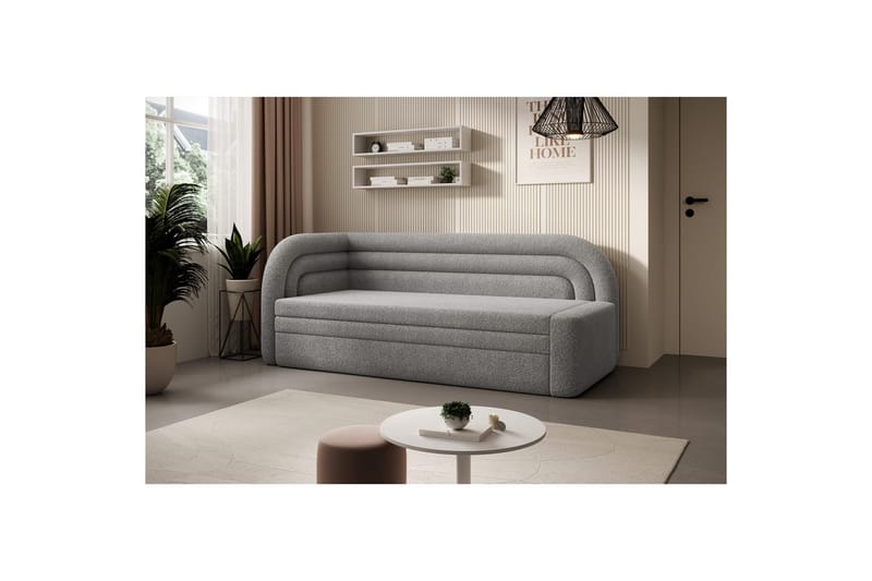 Sofa Eltap Fabillo 223x86x80 cm - Royal 04, Lysegrå, Venstre - Møbler - Sofaer - Sovesofaer