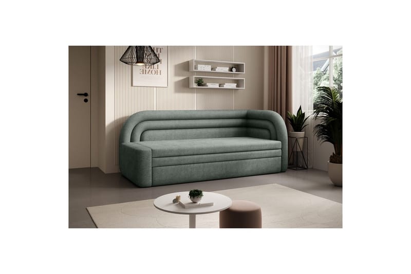 Sofa Eltap Fabillo 223x86x80 cm - Touch 100, Grøn, Højre - Møbler - Sofaer - Sovesofaer