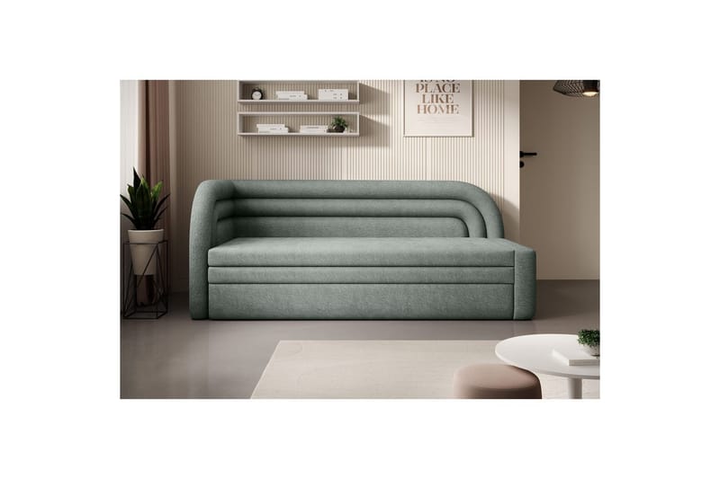 Sofa Eltap Fabillo 223x86x80 cm - Touch 100, Grøn, Venstre - Møbler - Sofaer - Sovesofaer
