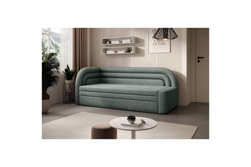 Sofa Eltap Fabillo 223x86x80 cm - Touch 100, Grøn, Venstre - Møbler - Sofaer - Sovesofaer