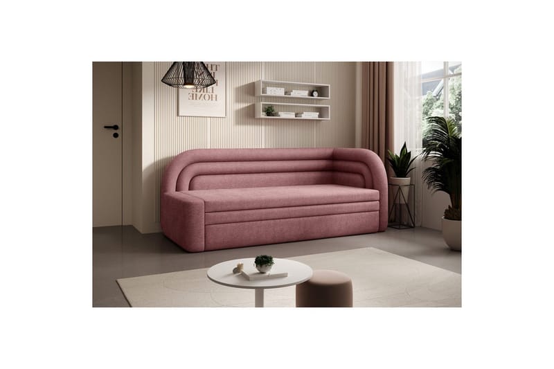 Sofa Eltap Fabillo 223x86x80 cm - Touch 24, Pink, Højre - Møbler - Sofaer - Sovesofaer
