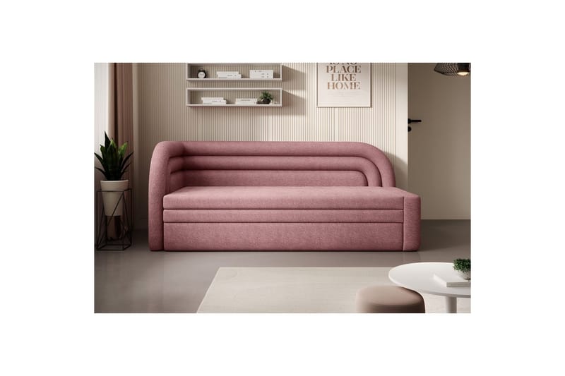 Sofa Eltap Fabillo 223x86x80 cm - Touch 24, Pink, Venstre - Møbler - Sofaer - Sovesofaer