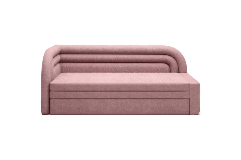 Sofa Eltap Fabillo 223x86x80 cm, Touch 24, Pink, Venstre