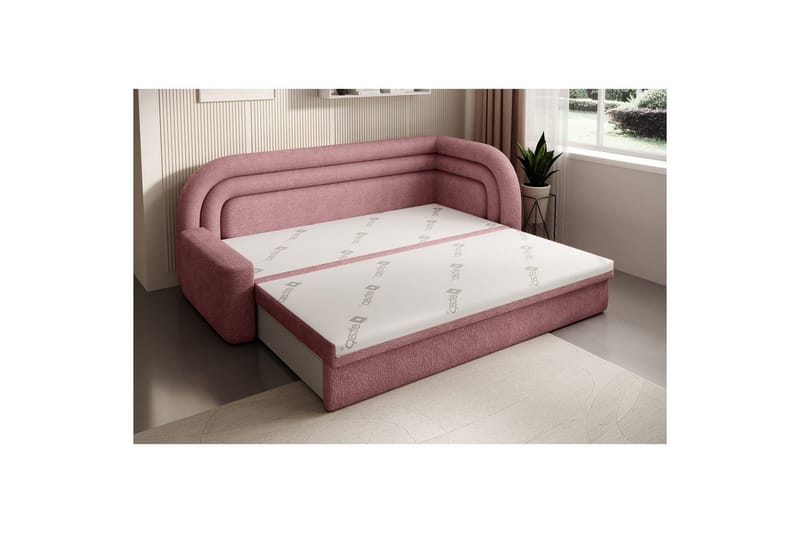 Sofa Eltap Fabillo 223x86x80 cm - Touch 24, Pink, Højre - Møbler - Sofaer - Sovesofaer