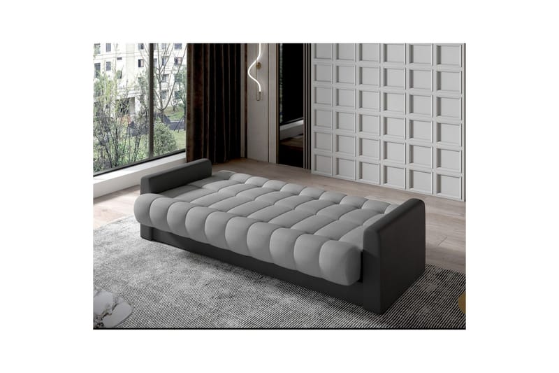 Sofa Eltap Garett 212x85x90 cm - Monolith 85, Monolith 97, Grå, Mørk Grå - Møbler - Sofaer - Sovesofaer