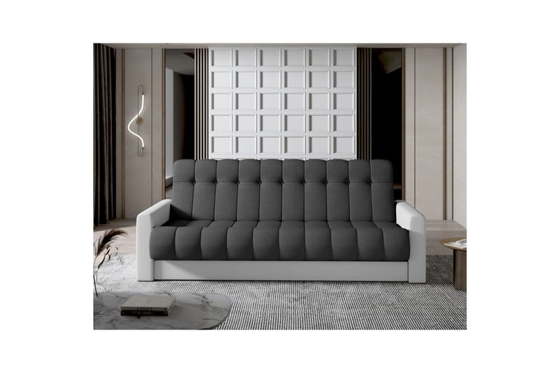 Sofa Eltap Garett 212x85x90 cm - Sawana 05, Soft 17, Grå, Hvid - Møbler - Sofaer - Sovesofaer