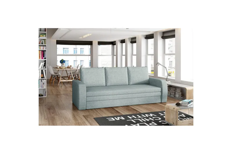 Sofa Eltap Inversa 220x83x89 cm, Betræk 70, Blå