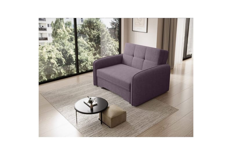 Sofa Eltap Laine 102x109x84 cm - Poco 41, Lilla - Møbler - Sofaer - Sovesofaer