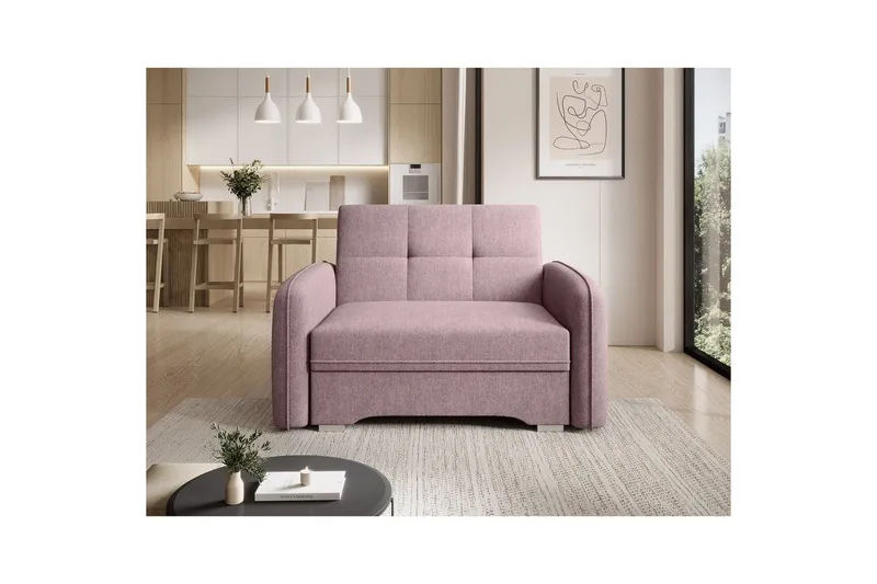 Sofa Eltap Laine 102x109x84 cm - Poco 101, Lyserød - Møbler - Sofaer - Sovesofaer