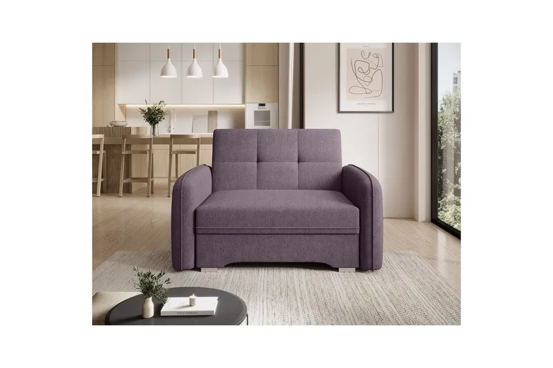 Sofa Eltap Laine 102x109x84 cm - Poco 41, Lilla - Møbler - Sofaer - Sovesofaer