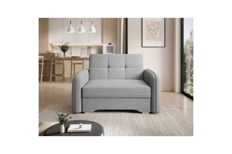 Sofa Eltap Laine 102x109x84 cm - Poco 3, Lysegrå - Møbler - Sofaer - Sovesofaer