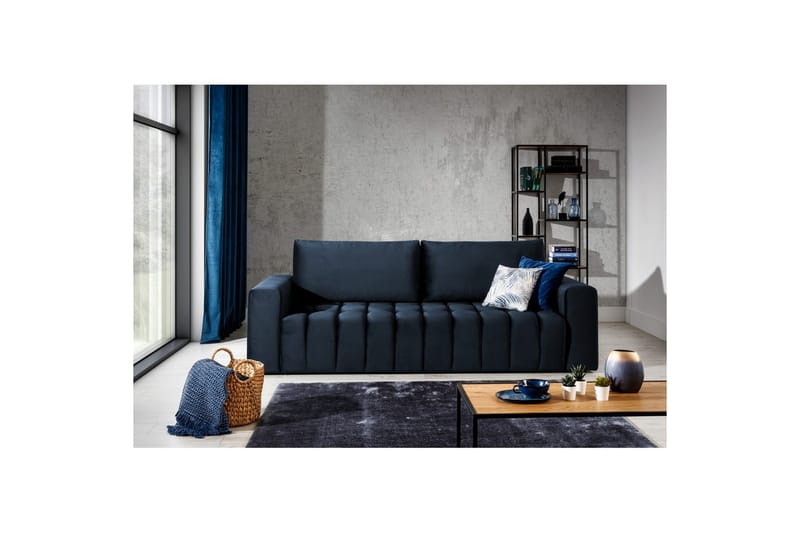 Sofa Eltap Lazaro 247x97x92 cm - Monolith 79, Mørkeblå - Møbler - Sofaer - Sovesofaer