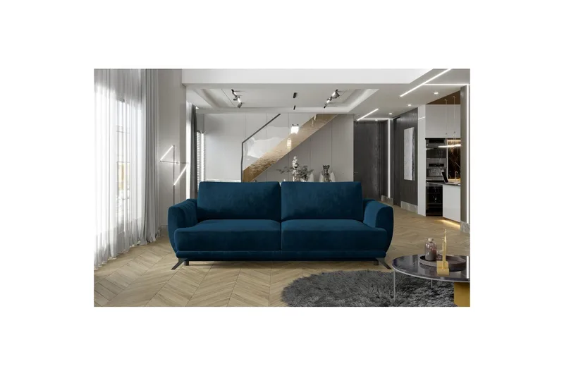 Sofa Eltap Megis 242x95x90 cm - Kronos 09, Mørkeblå - Møbler - Sofaer - Sovesofaer