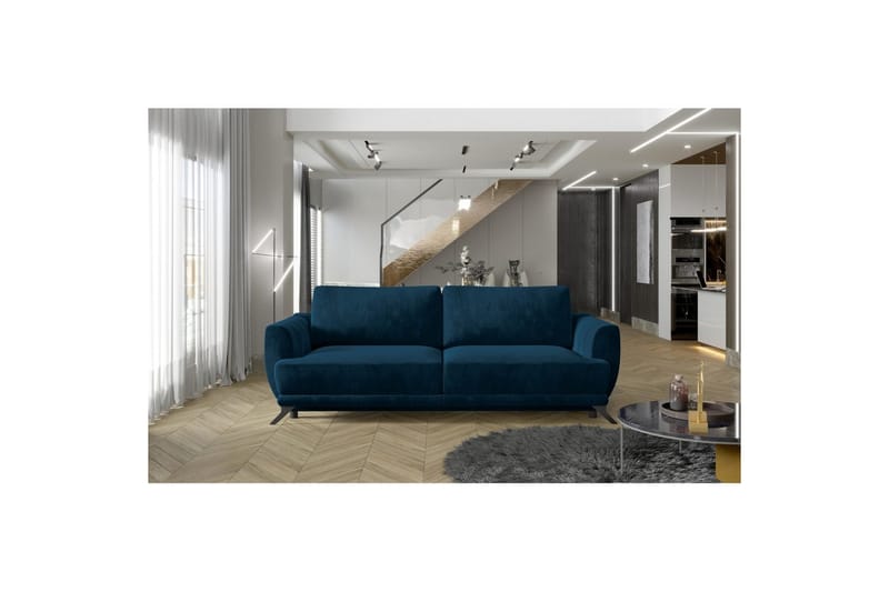 Sofa Eltap Megis 242x95x90 cm - Kronos 09, Mørkeblå - Møbler - Sofaer - Sovesofaer
