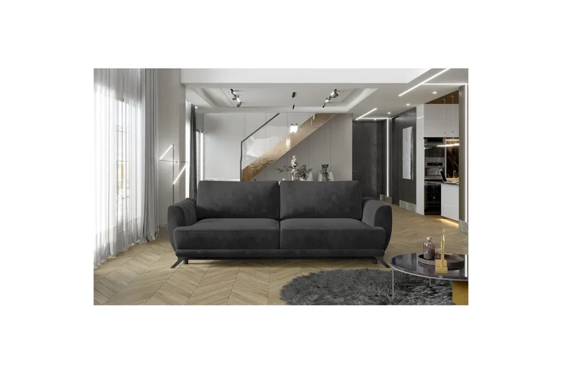 Sofa Eltap Megis 242x95x90 cm - Paros 06, Grå - Møbler - Sofaer - Sovesofaer