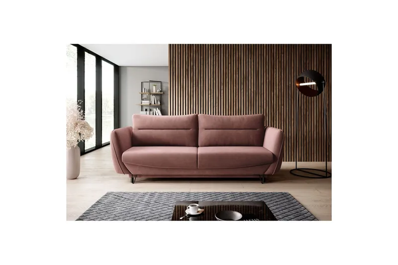 Sofa Eltap Silva 236x95x90 cm, Lukso 24, Pink