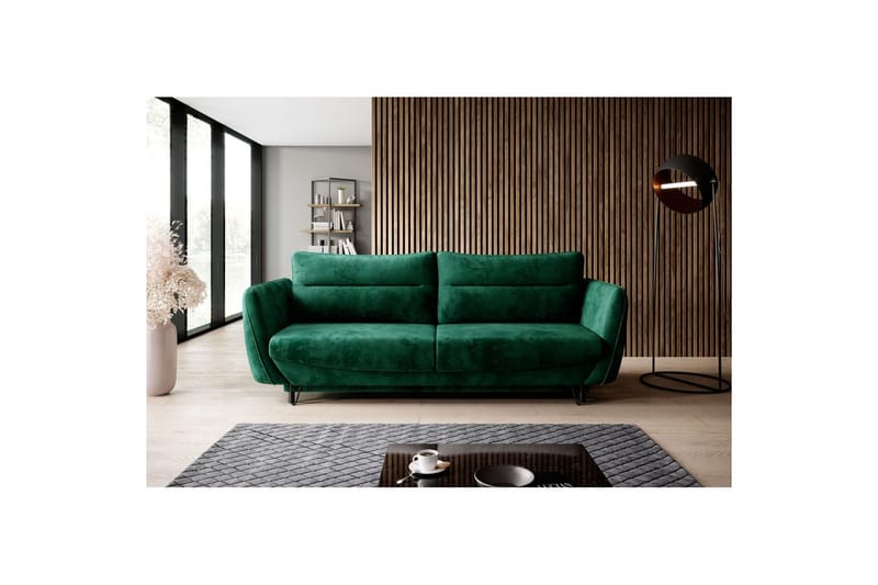 Sofa Eltap Silva 236x95x90 cm, Nube 35, Mørk Grøn