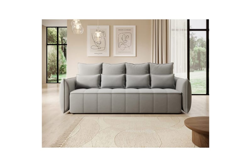 Sofa Eltap Weltton 242x106x94 cm - Sola 04, Grå - Møbler - Sofaer - Sovesofaer