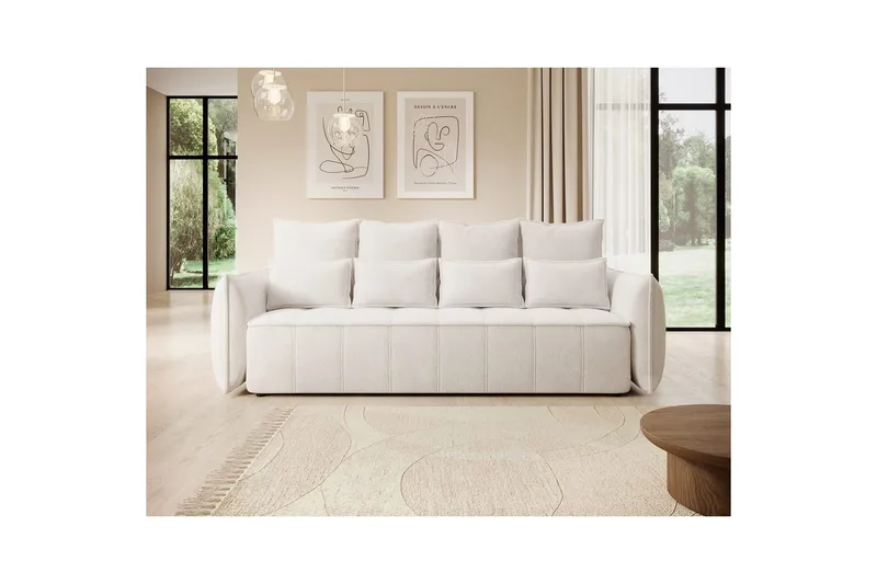 Sofa Eltap Weltton 242x106x94 cm - Paolli 01, Hvid - Møbler - Sofaer - Sovesofaer