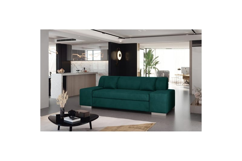 Sofa Eltap Porto, Mat Velvet 75, Grøn, 3210x92x73 cm
