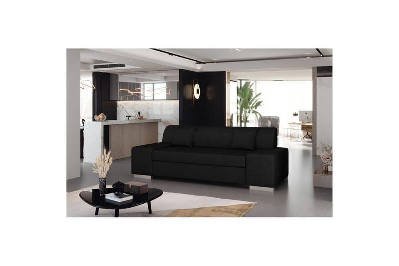 Sofa Eltap Porto, Sawana 14, Sort, 3210x92x73 cm