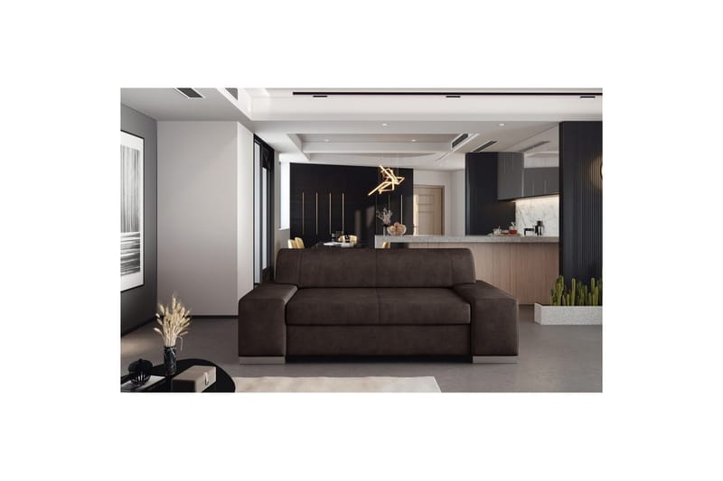 Sofa Eltap Porto - Dora 28, Mørk Brun, 2190x62x73 cm - Møbler - Sofaer - Sovesofaer