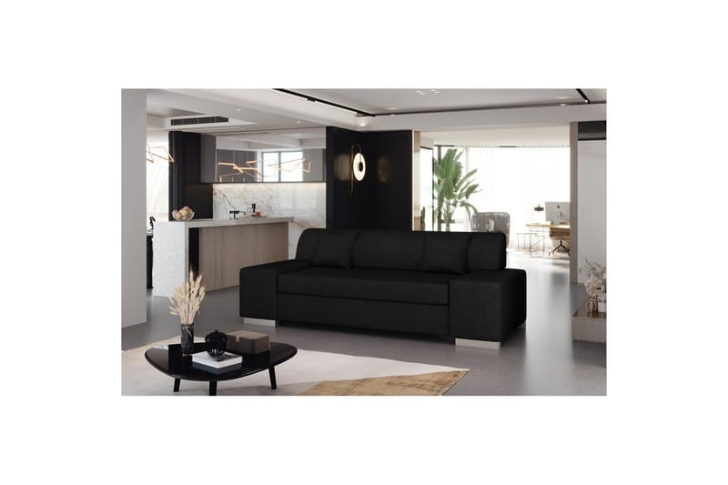 Sofa Eltap Porto - Sawana 14, Sort, 3210x92x73 cm - Møbler - Sofaer - Sovesofaer