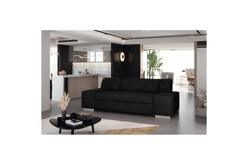 Sofa Eltap Porto - Mat Velvet 99, Blå, 3210x92x73 cm - Møbler - Sofaer - Sovesofaer