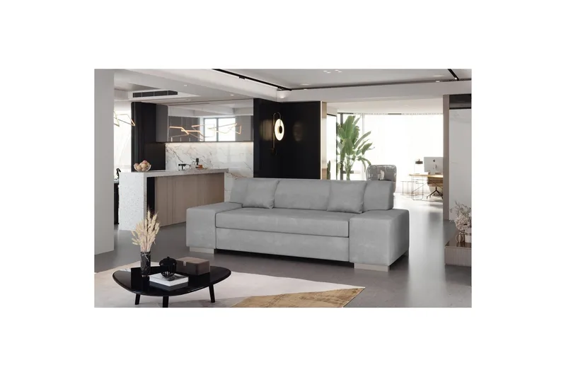 Sofa Eltap Porto - Paros 05, Lysegrå, 3210x92x73 cm - Møbler - Sofaer - Sovesofaer
