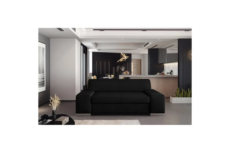 Sofa Eltap Porto, Sawana 14, Sort, 2190x62x73 cm