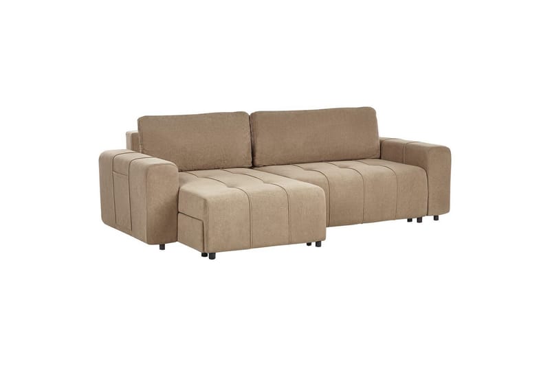 Sofa i højre hjørne Højrevendt Innvik - Brun, 213x156 cm - Møbler - Sofaer - Sovesofaer