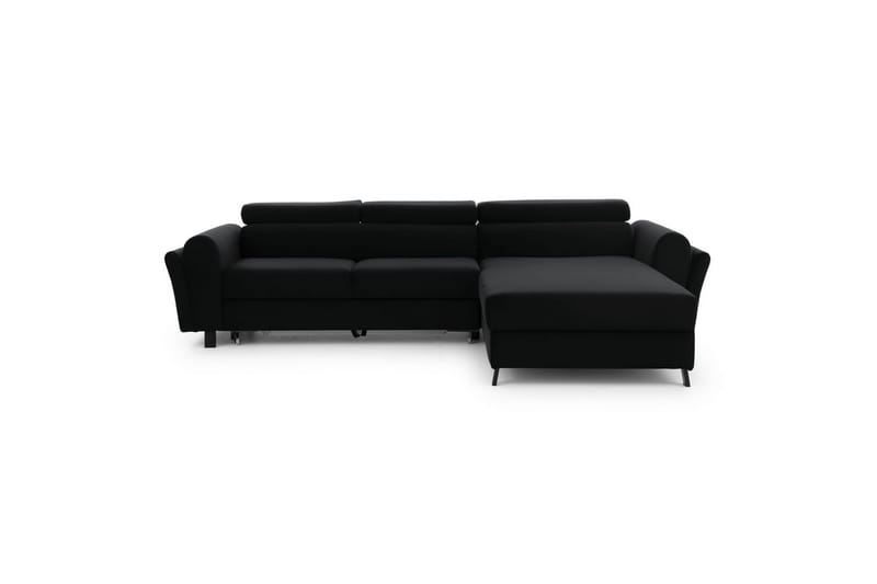 Sofa med chaiselong Eltap Mariall 288x200x92 cm - Mat Velvet 99, Blå, Højre - Møbler - Sofaer - Sovesofaer