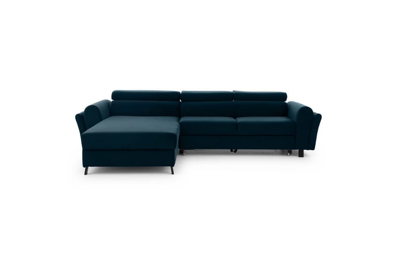 Sofa med chaiselong Eltap Mariall 288x200x92 cm - Monolith 77, Blå, Venstre - Møbler - Sofaer - Sovesofaer