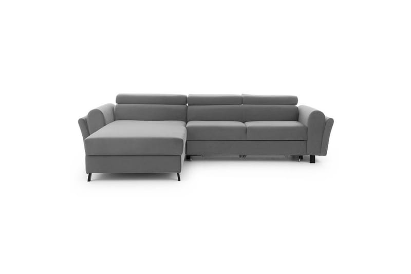 Sofa med chaiselong Eltap Mariall 288x200x92 cm, Monolith 84, Lysegrå, Venstre