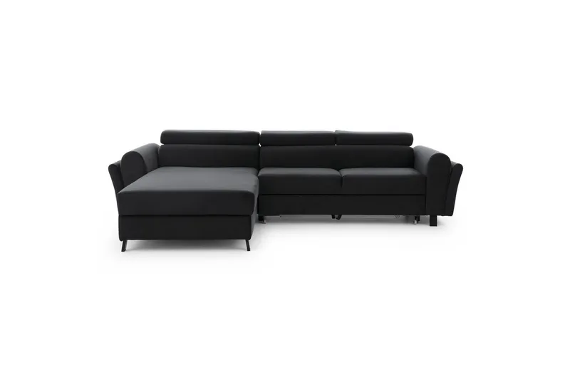 Sofa med chaiselong Eltap Mariall 288x200x92 cm - Monolith 97, Mørkegrå, Venstre - Møbler - Sofaer - Sovesofaer