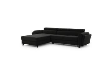 Sofa med chaiselong Eltap Mariall 288x200x92 cm - Sawana 14, Sort, Venstre - Møbler - Sofaer - Sovesofaer