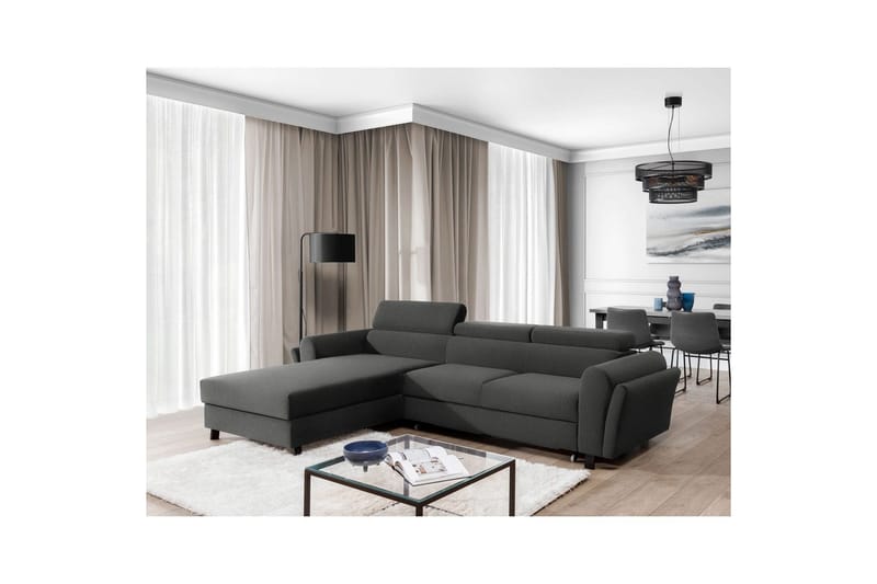 Sofa med chaiselong Eltap Mariall 288x200x92 cm - Sawana 21, Grå, Venstre - Møbler - Sofaer - Sovesofaer