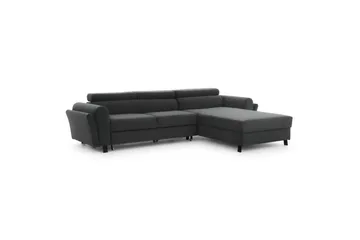 Sofa med chaiselong Eltap Mariall 288x200x92 cm - Paros 06, Grå, Højre - Møbler - Sofaer - Sovesofaer