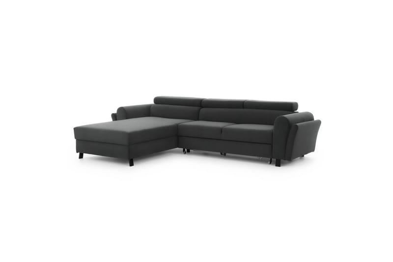 Sofa med chaiselong Eltap Mariall 288x200x92 cm - Paros 06, Grå, Venstre - Møbler - Sofaer - Sovesofaer