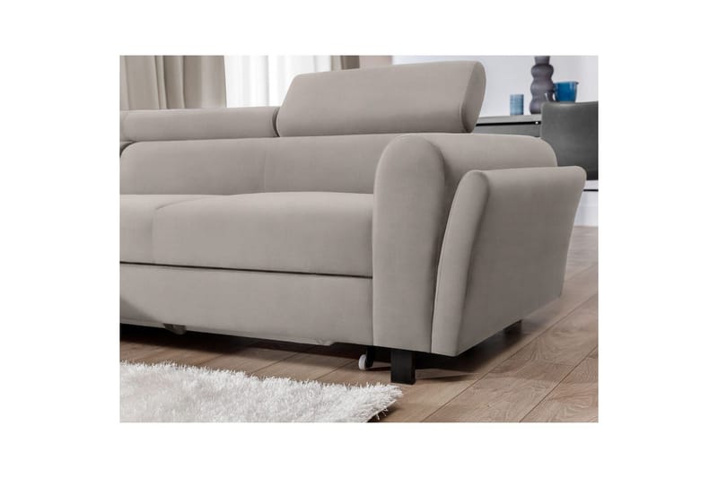 Sofa med chaiselong Eltap Mariall 288x200x92 cm - Paros 02, Beige, Venstre - Møbler - Sofaer - Sovesofaer