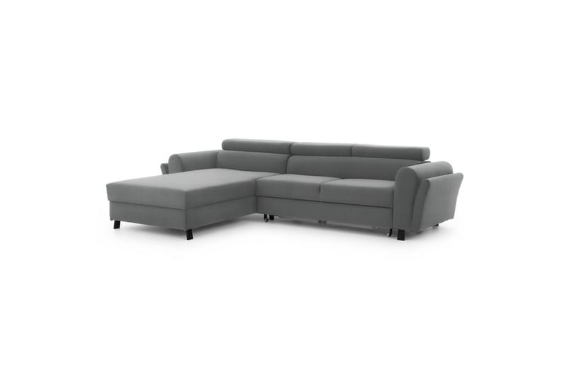 Sofa med chaiselong Eltap Mariall 288x200x92 cm - Paros 05, Lysegrå, Venstre - Møbler - Sofaer - Sovesofaer