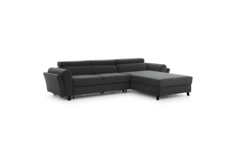 Sofa med chaiselong Eltap Mariall 288x200x92 cm - Paros 06, Grå, Højre - Møbler - Sofaer - Sovesofaer