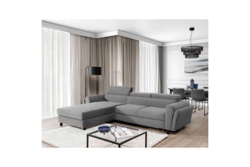Sofa med chaiselong Eltap Mariall 288x200x92 cm - Paros 05, Lysegrå, Venstre - Møbler - Sofaer - Sovesofaer
