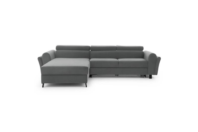 Sofa med chaiselong Eltap Mariall 288x200x92 cm - Paros 05, Lysegrå, Venstre - Møbler - Sofaer - Sovesofaer