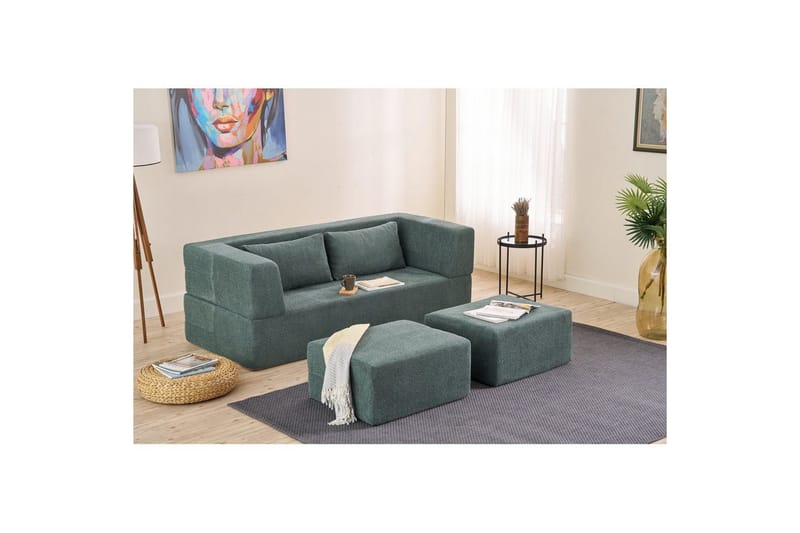 Solin Sovesofa 2-sits - Grøn - Møbler - Sofaer - Sovesofaer